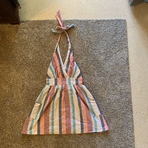 American eagle striped dress with pockets